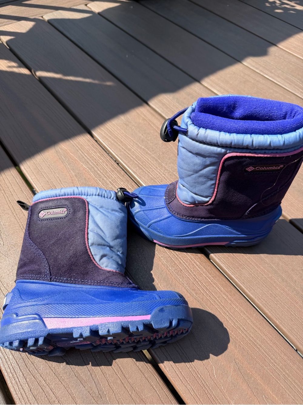 Columbia Kids Blue and Purple Insulated Snow Boots